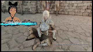 Skyrim B and L mod - Found an interesting woman with huge tits and big ass