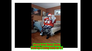 Nurse Vicki Blows up Huge Candy Cany for Santa!