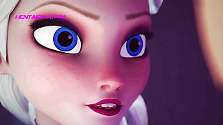 Elsa And Anna Frozen BDSM - 3D Animation Parody