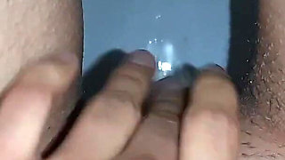 In a Public Toilet, I Jerk off and Pee at the Same Time