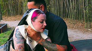 Uniformed fetish couple’s hot cowgirl ride ends with a messy swallow