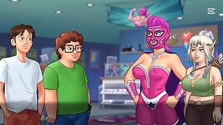 Internal ejaculation, gaming, hot kissing sex