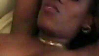Black Busty Babe Fucked and Cummed in Mouth by Huge Vintage Cock