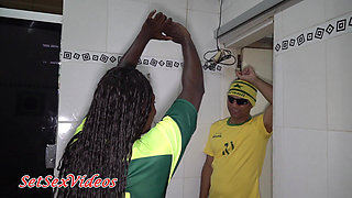 Fernanda Chocolatte with Senegal Jersey Being Fucked by Brazilian, at the 2022 World Cup