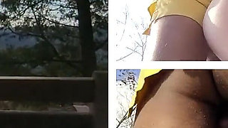 Busted! Freeuse Redhead Caught During Public Deepthroat and Outdoor Fucking on a Cliff