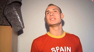 Sex friends fuck at a German casting