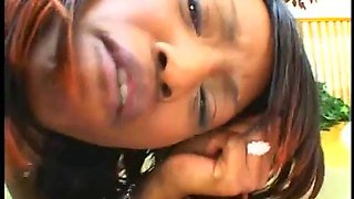 Jada Fire playing with an oversized shaft