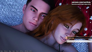 Big Boobs Redhead Girlfriend Teen Romantic Sex with Kissing. He Cums Inside Her Tight Pussy - Being a Dik Episode 11 - Part 96