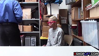 Black skinny teen punished for stealing and got fucked
