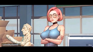 3D anime babe gets down in some hentai action