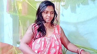 First-time outdoor video of a sexy Desi village girl in her tight debut