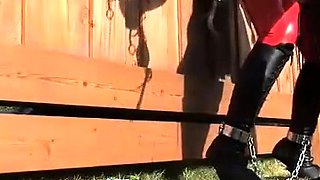 Fetish strapon femdoms cumshot fucking bdsm victim