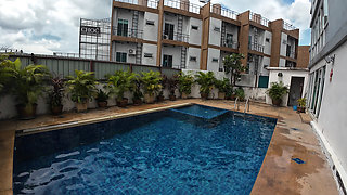 Sfw Playing About in Our Swimming Pool