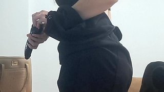 Secretary Lets Herself Be Recorded Making a Hot Video Call to Her Boss at Work