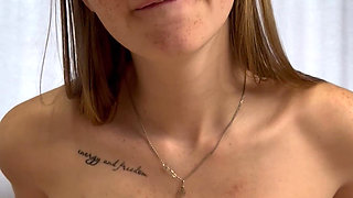 Guy Fucks His Girlfriend's Tits and Cums on Them