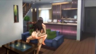 Summer Hentai Animation Ends with Intense Anal - Busty Teen Brunette