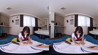 Ena Satsuki in Trapped in a Room with a Schoolgirl with Endless Libido - SpicyVR