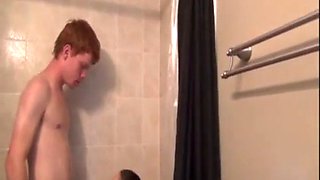 Brother and sister shower together due to water shortage