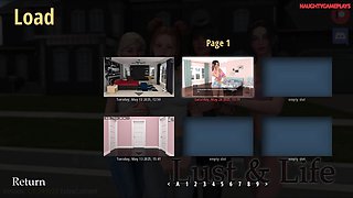 Lust and Life 02 - Big Tits Roommate Seducing Pervert Dude with Her Huge Boobs - 3D Porn Game