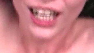 Sexy Teen Secretary Giving the Perfect Blowjob for Boss