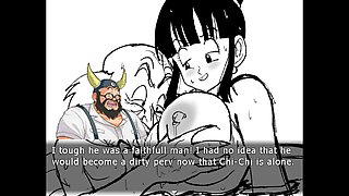Hentai parody featuring an old man in the world of Dragon Ball Z