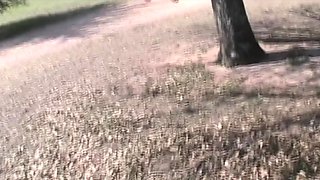 Virgin Cute Babe Outdoor Playing
