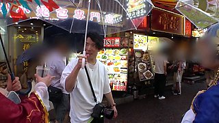Asian japanese teen with outdoors