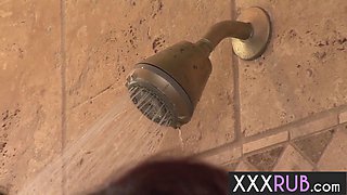 Full-Breasted mom masseuse swallowed big cock