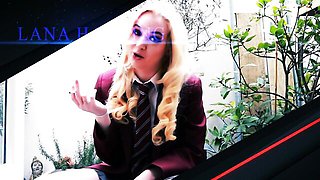 Cim xxx with appealing kitten from British Teens