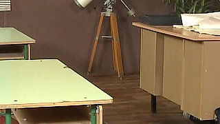 Teacher Fucks Student on Desk Until She Squirts All Over Me