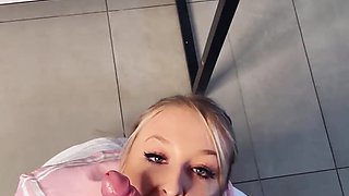 German amateur student sticks a lollipop in her pussy before her teacher sticks his cock in her - MyDirtyHobby