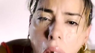 Spic babe sloppy deepthroat porn