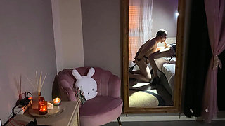 French Pegging - Femdom: Whipping, Fucking Machine, and Blowjob Under Control