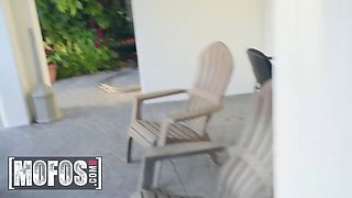 Mofos - Ryan Keely rides a Big Cock, then gets on her knees to take a hot sperm in her throat