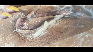 PAWG With Creamy Fat Pussy Takes Big Dick Till She Gets A Load