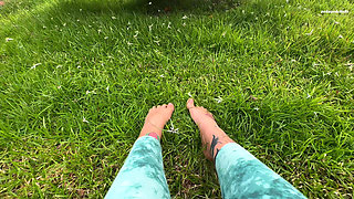 I Let You See My Feet Rubbing and Pressing Against the Grass