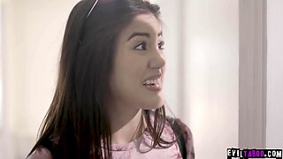 Oh no - ohhhhh...! 18Yo Girl wets herself infront of stepdad