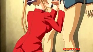 Hot Anime Maid Fucks Hard in Public - Hentai Creampie