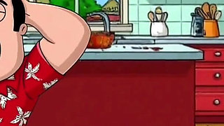 Cuckold's Sexual Fantasies. Cartoon. Parody