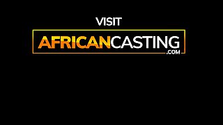 African Casting - Black Thot On Her Knees Pussy Charged To Get A Job