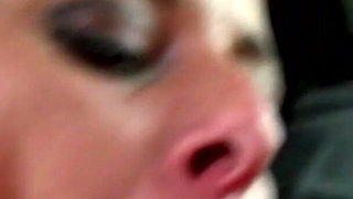 Big ass tattooed chick picked up and fucked in car