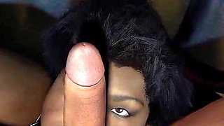 A BDSM Footjob and Blowjob with Samantha the Black BBW MILF