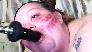 Throat Slave Fuck Machine Training Piggys Wet Ass Mouth and Slop Bowl