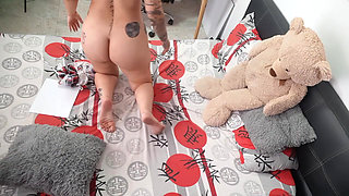 My girlfriend sends me a video in lingerie showing me her tattoos.