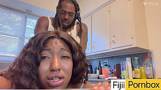 18 Year Old Ebony Get Her Pussy an Asshole Destroyed by Str8rich BBC
