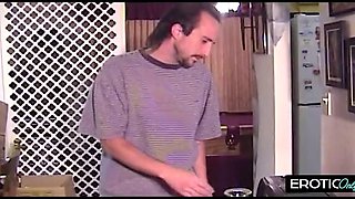 Stepdaughter Shows Her Shaved Cunt To Father