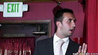 Blowjob video with libidinous Sarah Jessie from Brazzers Exxtra