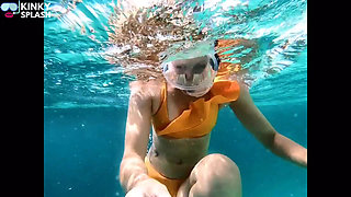 Snorkel Slut in Paradise - Underwater Flash & Naughty Tease