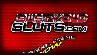 Blonde, big-titted, horny Tori, 51, fucks her step-son