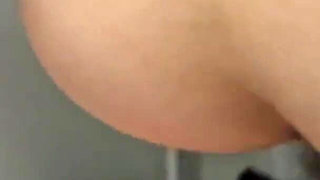 Petite Student Moans in Toilet